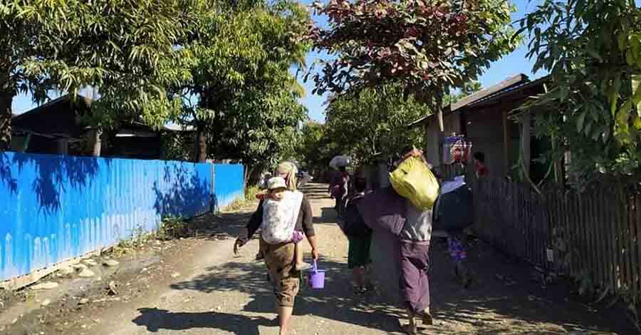 တင်သားရွာအနီး တိုက်ပွဲပြင်းထန်နေ၊ ဒေသခံ ၁၀,၀၀၀ ကျော် ထွက်ပြေးနေရ