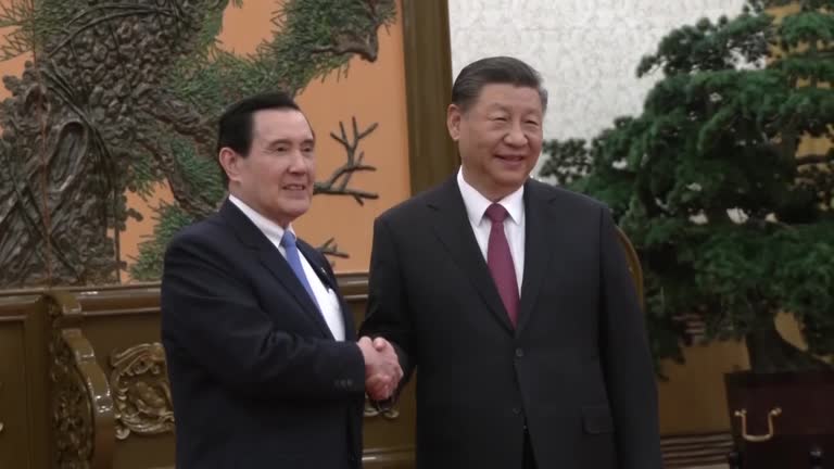 တရုတ်သမ္မတ ရှီကျင့်ဖျင်နှင့် ထိုင်ဝမ်သမ္မတဟောင်း တွေ့ဆုံ