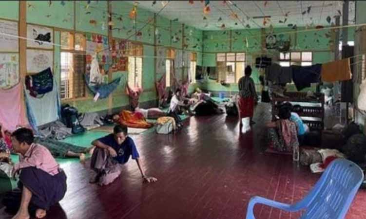 ဖားကန့်၊ ဆယ်ဇင်းရွာက စစ်ရှောင်အချို့ စားနပ်ရိက္ခာ ခက်ခဲနေ