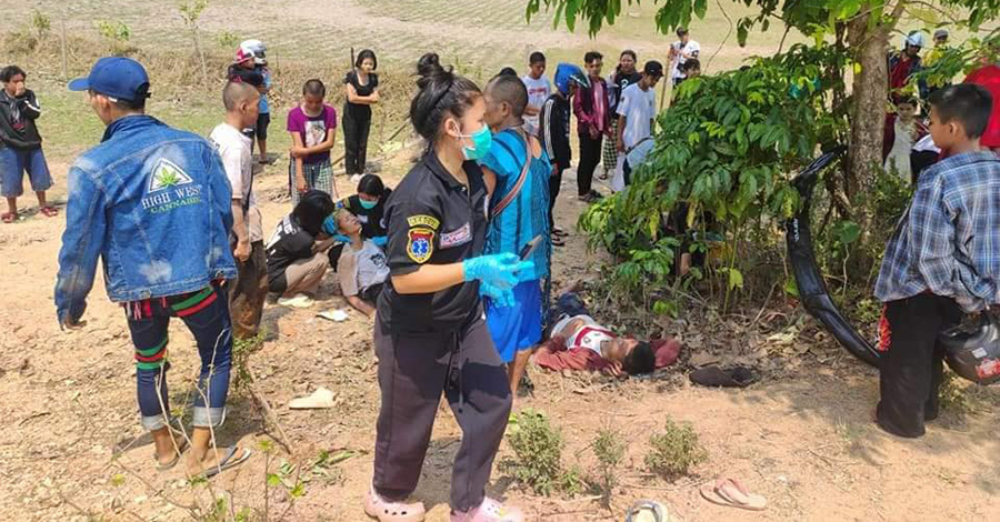 လှိုင်းဘွဲ့တွင် သင်္ကြန်လည်ပြီး ပြန်လာသည့် ယာဉ်တိမ်းမှောက်ပြီး ၂၁ ဦးဒဏ်ရာရ
