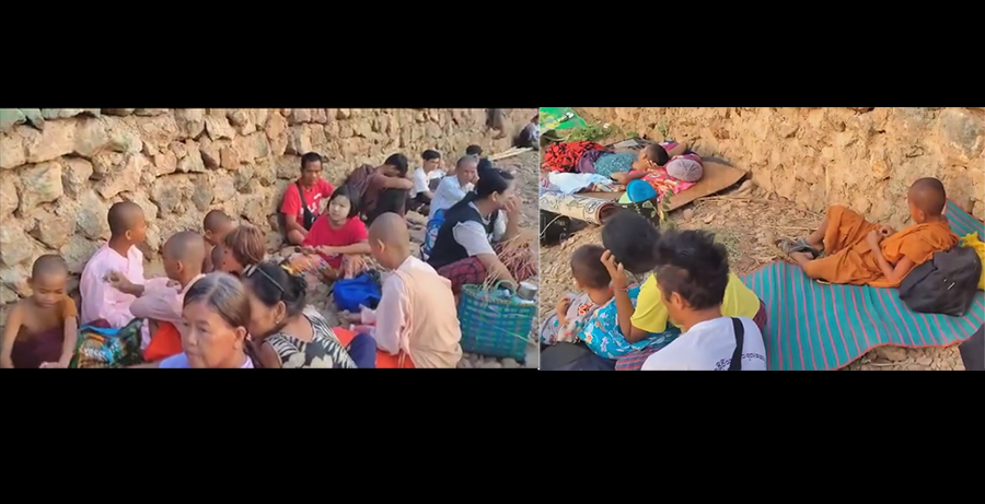 မြဝတီတိုက်ပွဲတွင် လေကြောင်းပစ်ခတ်မှုကြောင့် သားအမိ ၂ ဦးထိမှန်၊ ၁ ဦးသေဆုံး