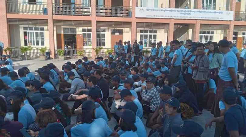 ကိုရီးယားသွားရန် ငွေသွင်းထားသူများ ငွေပြန်ထုတ်မရသဖြင့် အငြင်းပွားမှုဖြစ်