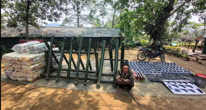 အိန္ဒိယ-မြန်မာနယ်စပ် နာဂလန်းတွင် လက်နက်ခဲယမ်းများ သိမ်းဆည်းရမိ