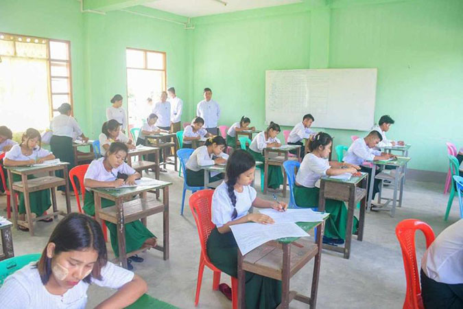 တိုင်းနှင့်ပြည်နယ် ၈ ခုတွင် ဒုတိယအကြိမ် တက္ကသိုလ်ဝင်စာမေးပွဲ ဝင်‌ရောက်ဖြေဆိုသူမရှိ