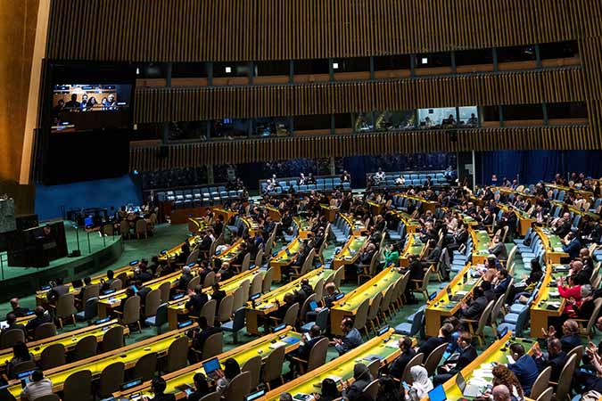 ကုလအဖွဲ့ဝင်အဖြစ် ပါလက်စတိုင်းလျှောက်ထားမှု မြန်မာအပါအဝင် ၁၄၃ နိုင်ငံ ထောက်ခံ  