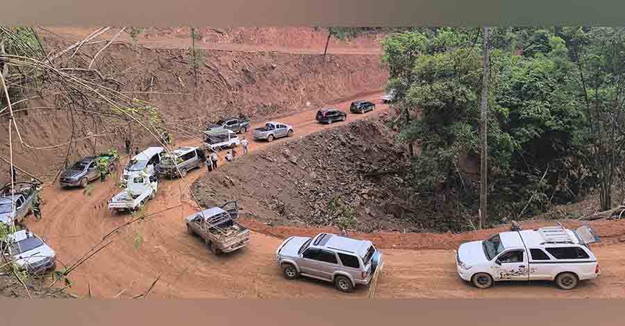 မိုးရွာသွန်းမှုကြောင့် မြဝတီ-ဘားအံ ခရီးသွားလာရေးနှင့် ကုန်စည်ပို့ဆောင်ရေး အခက်ကြုံ