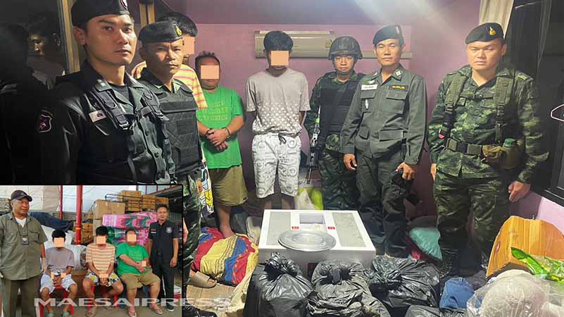 ထိုင်းမြောက်ပိုင်း ချင်းရိုင်းနှင့် ချင်းမိုင်တွင် စိတ်ကြွဆေးပြား သန်းနှင့်ချီ ဆက်တိုက်ဖမ်းမိ 
