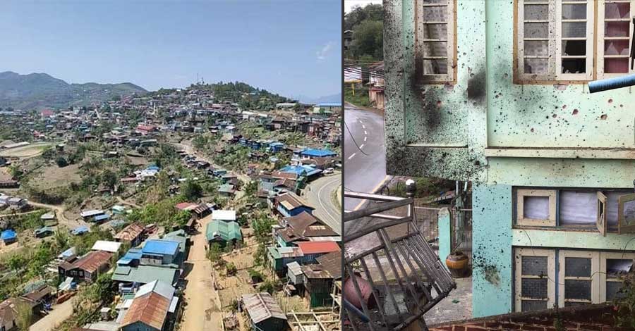တီးတိန်တွင် တိုက်ပွဲပြင်းထန်၊ မင်းတပ်၌ ဖမ်းဆီးခံ သားကို သွားတွေ့သည့်မိခင် ဆိုင်ကယ်ပေါ်မှ ပြုတ်ကျ သေဆုံး