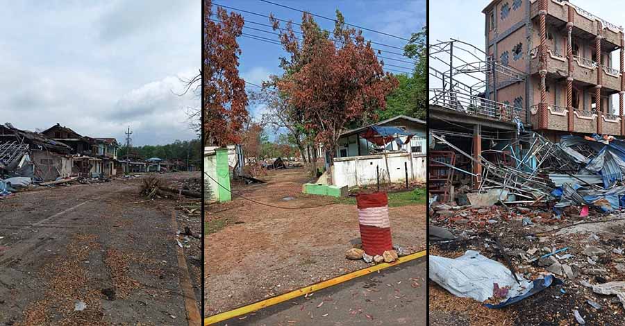 စစ်တပ် ဗုံးကြဲသဖြင့် သံတွဲ၊ မင်းတပ်နှင့် မံစီမြို့နယ်က ပြည်သူအချို့ သေဆုံး၊ မတ္တရာတွင် အမျိုးသား ၃ ဦး အသတ်ခံရ