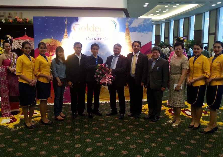 ေရႊျမန္မာ ေလေၾကာင္းလိုင္း၏ ခ်င္းမိုင္-ရန္ကုန္ ခရီးစဥ္ ဖြင့္ပဲြ က်င္းပ