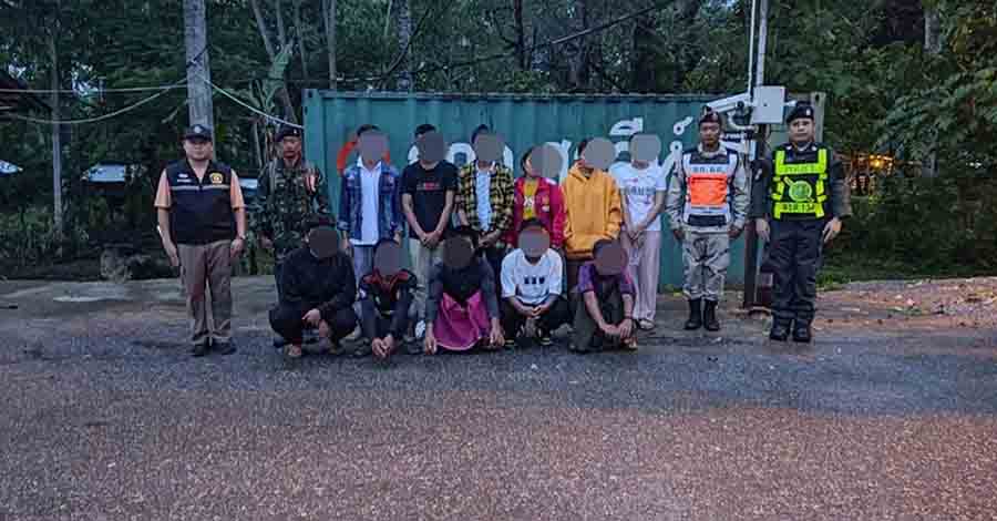 ကန်ကျနပူရီတွင် တရားမဝင်မြန်မာ ၂၆ ဦး ဖမ်းဆီးခံရ 