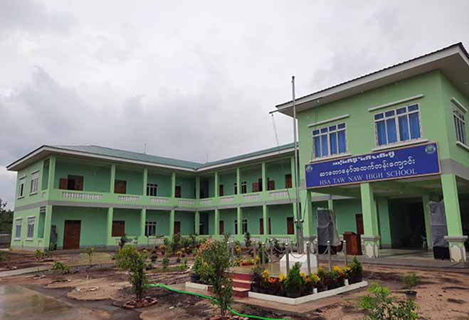 မြဝတီခရိုင်တွင် ဆာတောနော် အထက်တန်းကျောင်းနှင့် အခမဲ့ ဘော်ဒါဆောင်ဖွင့်လှစ်  