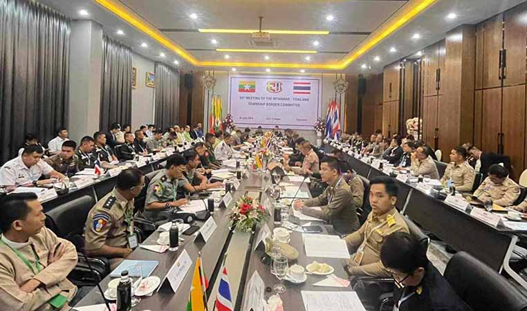 နယ်စပ်ဖြတ်ကျော် တရားခံပြေးများဖမ်းဆီးပေးရန် ထိုင်း-မြန်မာ အစည်းအဝေးကဆုံးဖြတ်