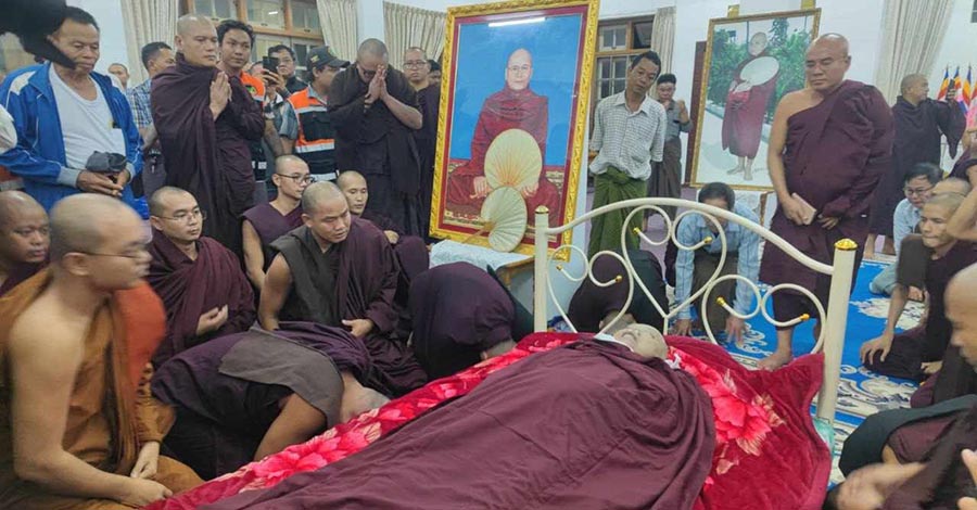 ဝင်းနိမ္မိတာရုံ ဆရာတော်ကြီး ပျံလွန်တော်မူခဲ့သည့်ဖြစ်စဥ်အမှန် စာထုတ်ခဲ့သူ ဖမ်းဆီးစစ်ဆေးခံရ
