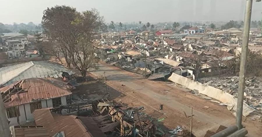 ဆီဆိုင်မြို့ အနီး စစ်ကောင်စီတပ်နှင့် တော်လှန်ရေးတပ်များ တိုက်ပွဲဆက်ဖြစ်