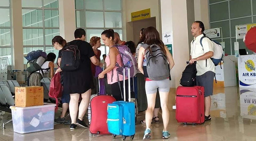 ၂၀၂၄ ခုနှစ် ပထမငါးလတွင် ခရီးသွား ၁ သိန်းကျော်သာ ဝင်ရောက်
