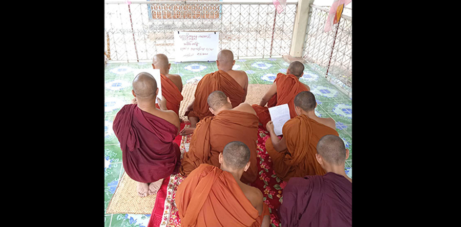 တန့်ဆည်သံဃာများ စစ်ကောင်စီကို ပတ္တနိက္ကုဇ္ဇနကံဆောင်သပိတ်မှောက်ရာတွင် ပူးပေါင်းပါဝင်လာ