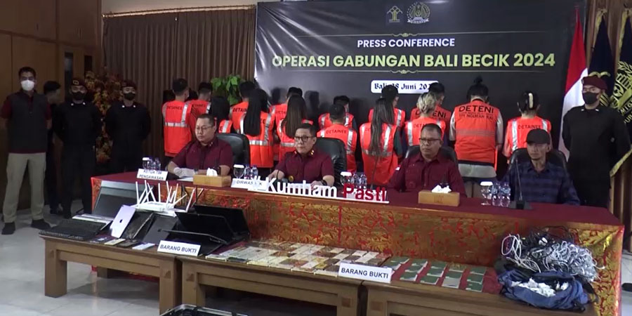 ထိုင်ဝမ်နိုင်ငံသား ၁၀၃ ဦးကို ဆိုက်ဘာရာဇဝတ်မှုဖြင့် အင်ဒိုနီးရှား ဖမ်းဆီး