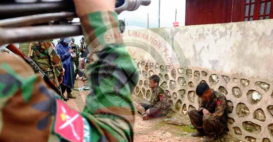 မိုးကုတ်မြို့ အနောက်ပိုင်းရှိ လက်ကျန် စစ်တပ်စခန်းကို TNLA တပ်သိမ်းပိုက်ရရှိ 