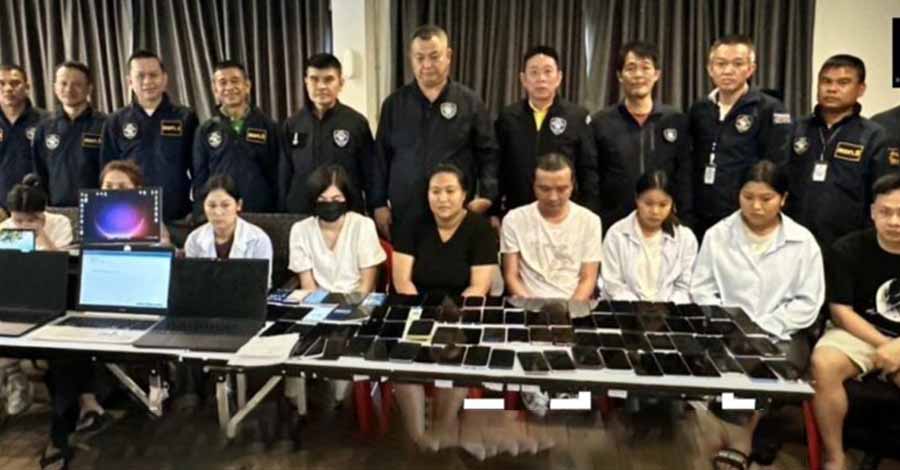 ချင်းမိုင်တွင် မြန်မာ ၆ ဦးပါ  တရုတ်ကျားဖြန့် ငွေလိမ်ဂိုဏ်း ဖမ်းမိ 