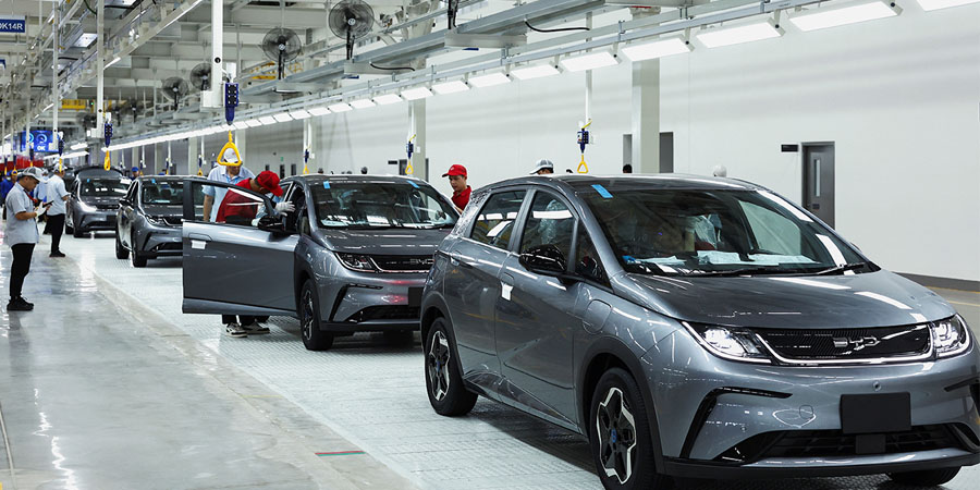 BYD က အရှေ့တောင်အာရှ ပထမဆုံး EV လျှပ်စစ်ကားစက်ရုံ ထိုင်းတွင်ဖွင့်လှစ်