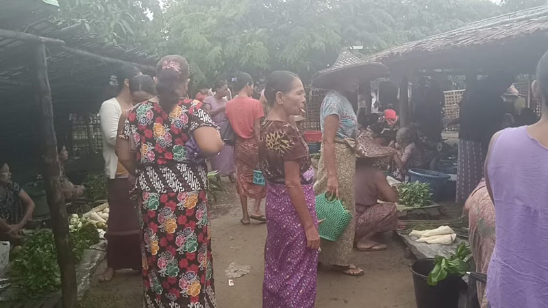 ရခိုင်ပြည်နယ်အတွင်း ကုန်စျေးနှုန်းအဆမတန် မြင့်တက်နေ