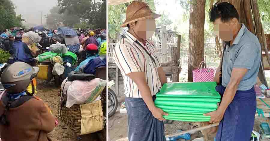 မိုးကုတ်နှင့်ရေဦး စစ်ရှောင်ပြည်သူများ အကူအညီလိုအပ်နေ