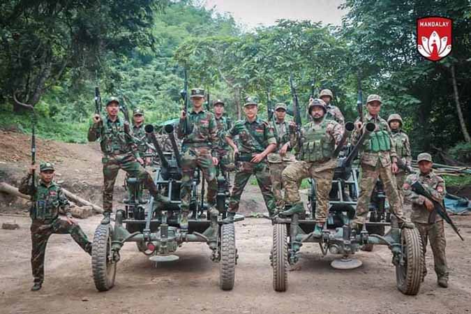 သိမ်းဆည်းမိသည့် လေယာဉ်ပစ် စက်သေနတ်ကြီးများကို လေ့ကျင့်ပြင်ဆင်ထားဟု MDY PDF ထုတ်ပြန်