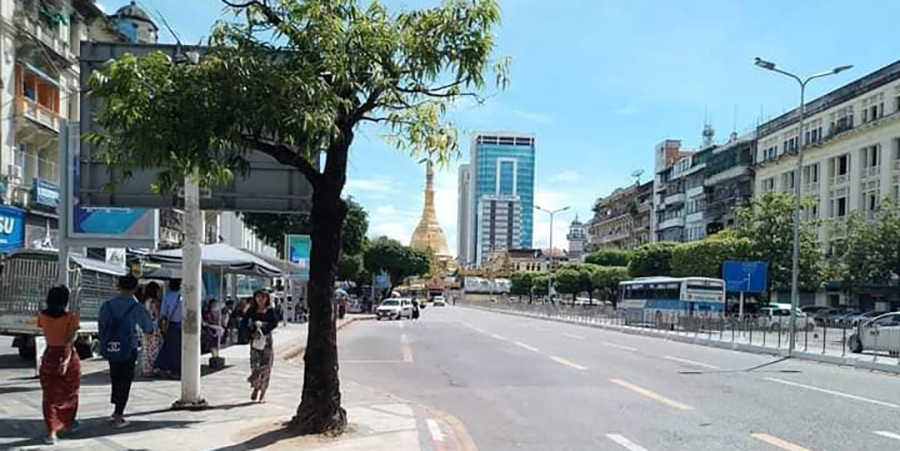 ရန်ကုန်မြို့၌ စစ်ဘေးရှောင် အများအပြား ဆက်တိုက်ရောက်ရှိလာ