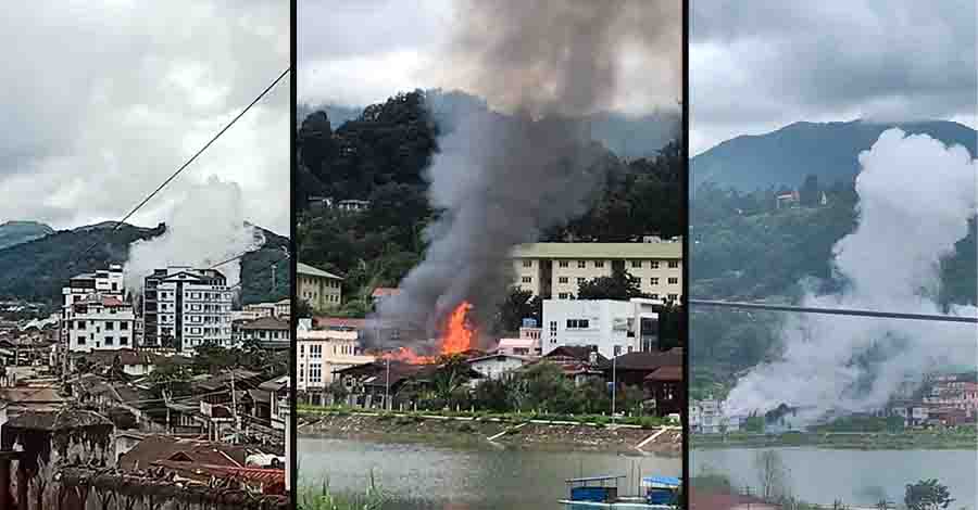 မိုးကုတ်တွင် တိုက်ပွဲပြင်းထန်နေပြီး လူနေအိမ်အချို့ မီးလောင်၊ တနင်္သာရီမြို့နယ်ကို စစ်တပ်က ဗုံးကြဲ