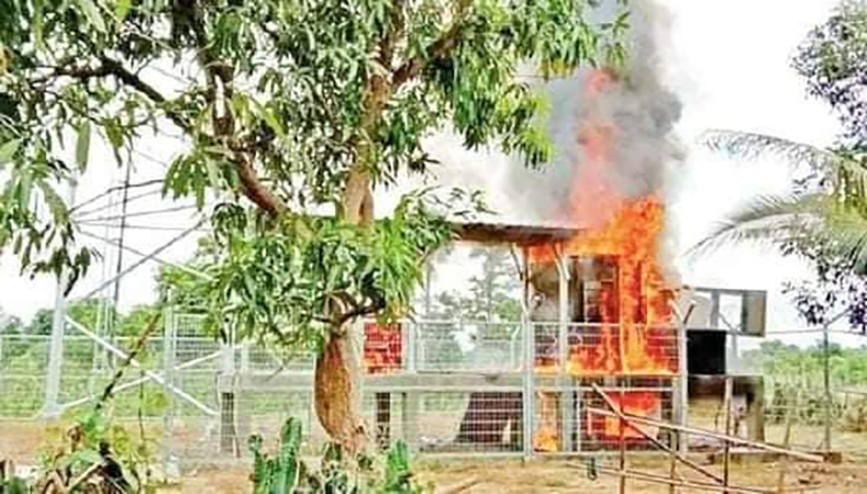 ဧရာဝတီတိုင်းတွင် Mytel တာဝါတိုင် မိုင်းခွဲသည်ဟုစွပ်စွဲပြီး ဒေသခံ ၇၀ ကျော် ဖမ်းဆီးခံရ