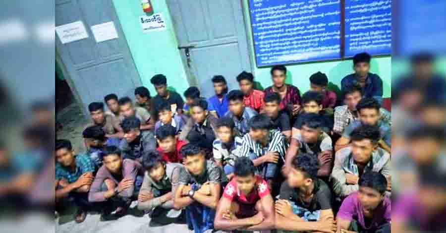 ရခိုင်မှ စစ်ရှောင်လာသည့် ရိုဟင်ဂျာ ၃၅ ဦး ပန်းတောင်းစစ်ဆေးရေးဂိတ်တွင် ဖမ်းဆီးခံရ
