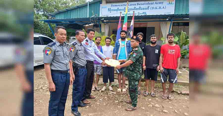 မြဝတီကျားဖြန့်ဂိုဏ်းတွင် ခိုင်းစေခံရသည့် အိန္ဒိယနိုင်ငံသား ၁၁ ဦး လွတ်မြောက်