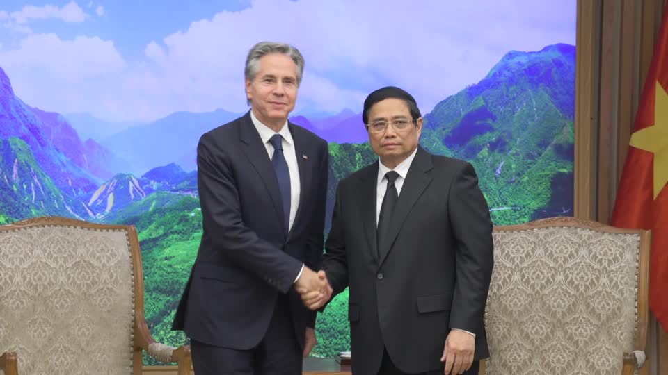 ဗီယက်နမ် သမ္မတ၊ ဝန်ကြီးချုပ်တို့နှင့် အမေရိကန်နိုင်ငံခြားရေးဝန်ကြီး တွေ့ဆုံ