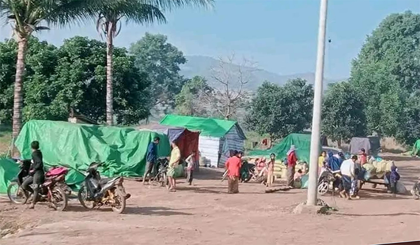 ကရင်နီစစ်ရှောင်များကို စစ်တပ်နှင့် PNO က လက်နက်ကြီးဖြင့် ပစ်ခတ်မောင်းထုတ်