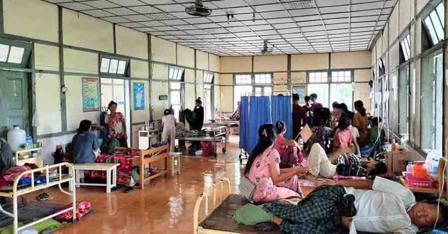 ကလေးမြို့နယ်က စစ်ရှောင်များ သွေးလွန်တုပ်ကွေးနှင့် ဝမ်းရောဂါ အဖြစ်များနေ