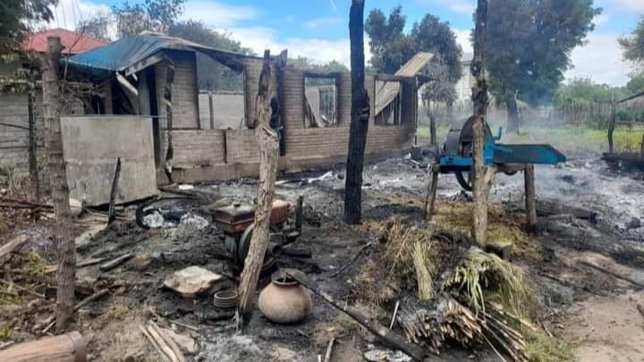 ရေစကြိုတွင် စစ်တပ်နှင့် ပျူစောထီးများ မီးရှို့၊ လူနေအိမ် ၂၃ လုံး မီးလောင်ပျက်စီး