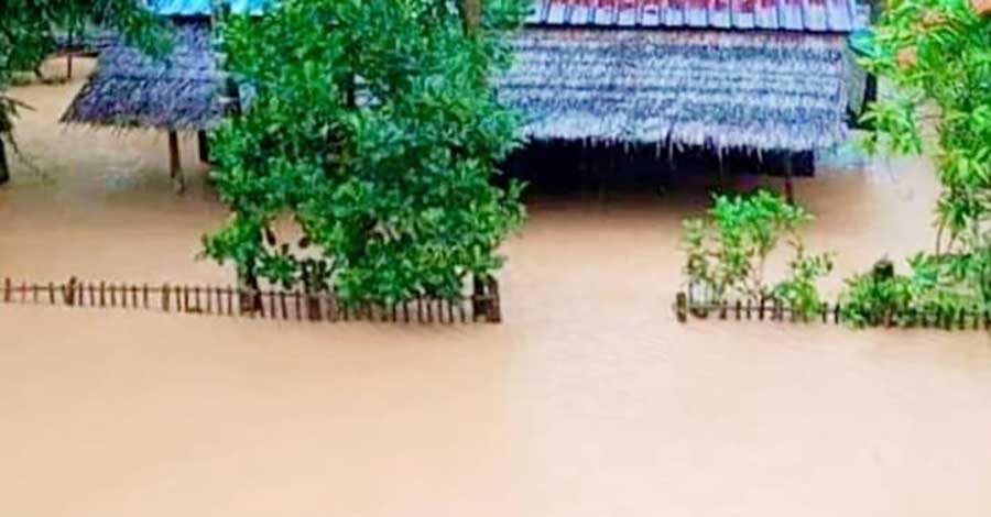 ရေဘေးသင့် သာပေါင်းဒေသခံများ အကူအညီလိုအပ်၊ သောက်ရေပြတ်နေသည့် လွိုင်ကော်အနီး ရွာများကို ရေလှူဒါန်း