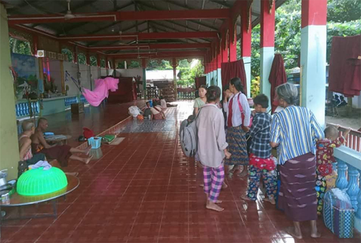 ဇရပ်ကြီးမြို့တွင်  ပြည်သူ ၂၀၀၀ ကျော်စစ်ရှောင်နေရပြီး ရွာအတွင်း ၂၀၀ ကျော် ပိတ်မိနေ