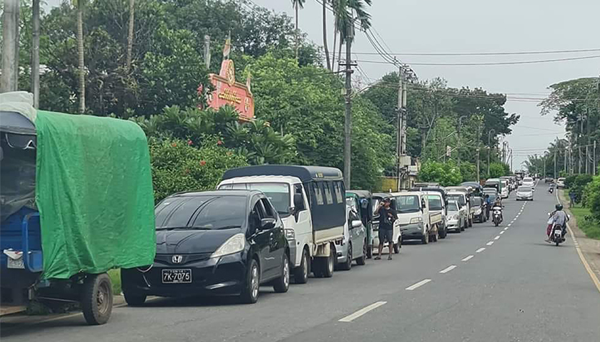 မွန်ပြည်နယ်အတွင်း စက်သုံးဆီပြတ်ပြီး ဝယ်ယူရခက်ခဲ