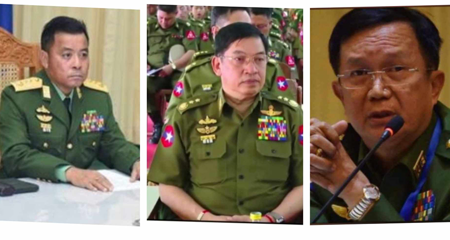 စစ်ခေါင်းဆောင်က ဒု-ဗိုလ်ချုပ်ကြီး ၃ ဦးကို ဗိုလ်ချုပ်ကြီးအဆင့် ရာထူးတိုးပေး