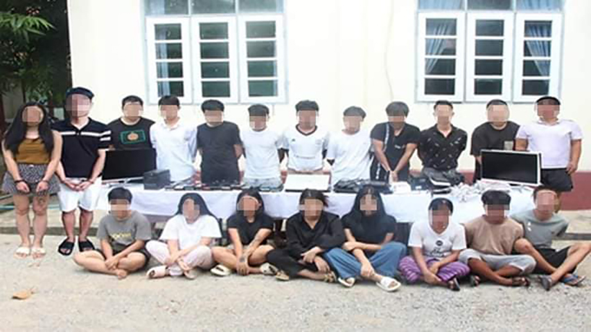 မန္တလေးတွင် ကျားဖြန့်လုပ်ကိုင်သည့် တရုတ်နိုင်ငံသား ၄ ဦးနှင့် မြန်မာ ၁၇ ဦးအား ဖမ်းဆီး