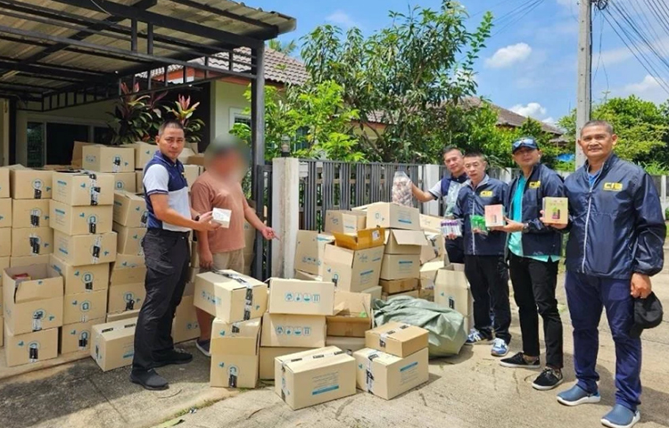 ချင်းမိုင်တွင် ဘတ် ၁၀ သန်းကျော်တန်ဖိုးရှိ  E-စီးကရက်များ ဖမ်းဆီးရမိ 