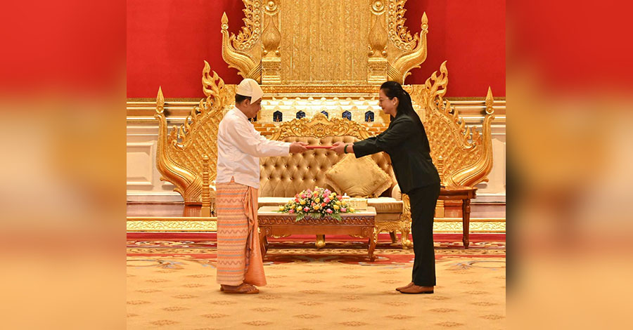 တရုတ်အကျိုးစီးပွား ထိခိုက်မခံဟု စစ်ခေါင်းဆောင်က တရုတ်သံအမတ်သစ်ကို တွေ့ဆုံ ကတိပေး