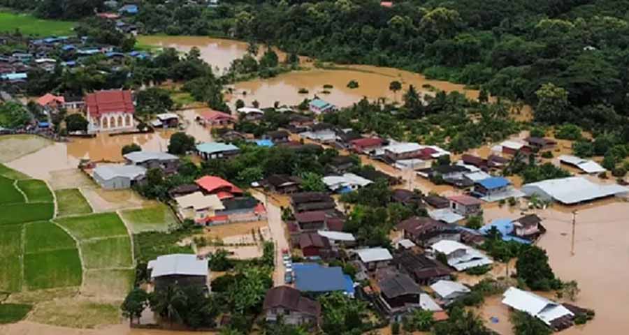 ထိုင်းနိုင်ငံတွင် ရေကြီးမှုဆိုးရွား၊ အိမ်ခြေပေါင်း ၁၀,၀၀၀ ကျော်ရေဘေးသင့် 