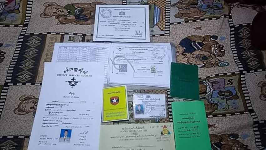 ရေစကြိုတွင် တပ်ပြောင်းစစ်အရာရှိပစ္စည်းများ တင်လာသည့်ကားကို PDFဖမ်းဆီး