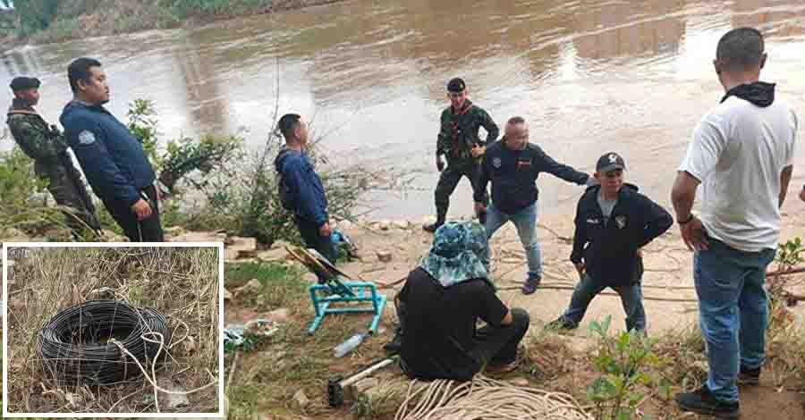 မြဝတီဘက်ကို ခိုးသွယ်တန်းသည့် ကေဘယ်လ်ကြိုးများကို ထိုင်းတာဝန်ရှိသူများ သိမ်းဆည်း