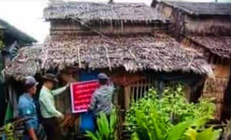 လပွတ္တာတွင် အရပ်သားနေအိမ် ၃ လုံးကို စစ်ကောင်စီ ချိပ်ပိတ်