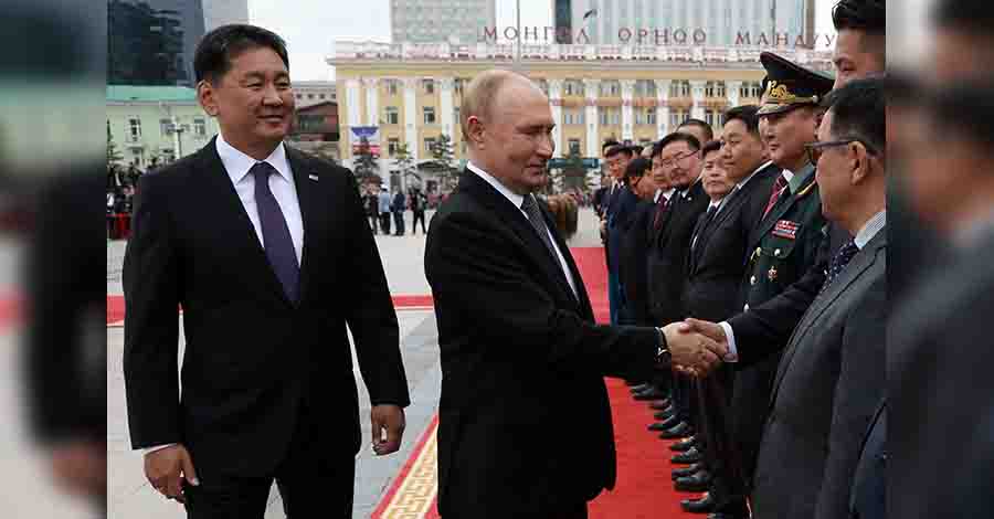 ICC အဖွဲ့ဝင် မွန်ဂိုလီးယားကို ရုရှားသမ္မတ ပူတင် သွားရောက်လည်ပတ်ပြီး ပြန်ထွက်ခွာ