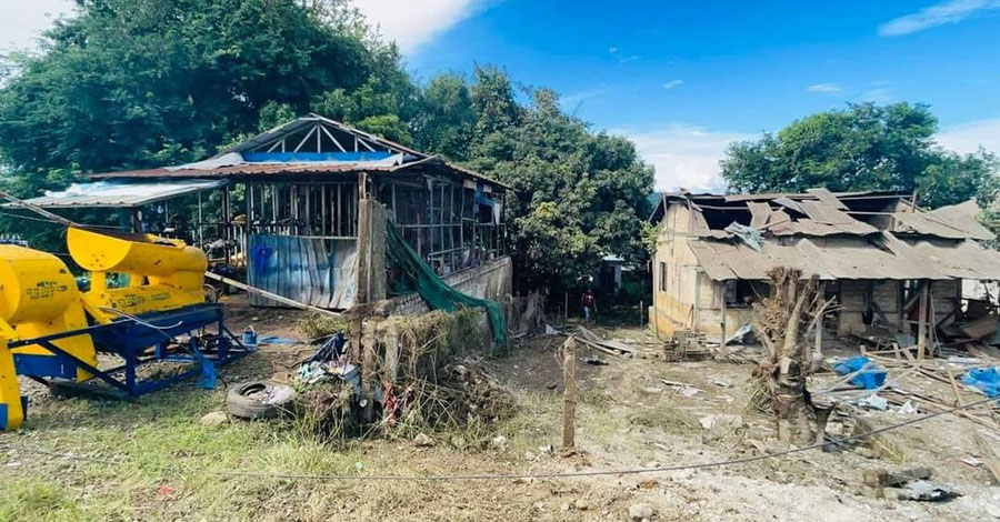 နောင်ချိုမြို့ပေါ်  စစ်ကောင်စီက ထပ်မံဗုံးကြဲ၊ အမျိုးသမီး ၁ ဦး ဒဏ်ရာရ